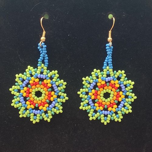 Boucles d'oreilles mandalas