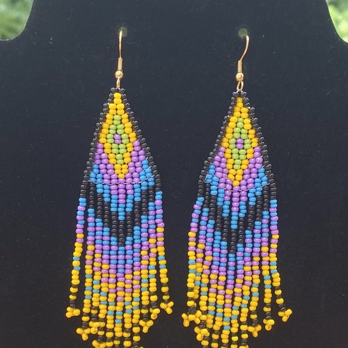 Boucles d'oreilles pendantes "acapulco"