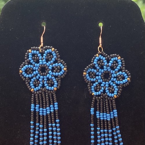 Boucles d'oreilles pendantes " florecitas"