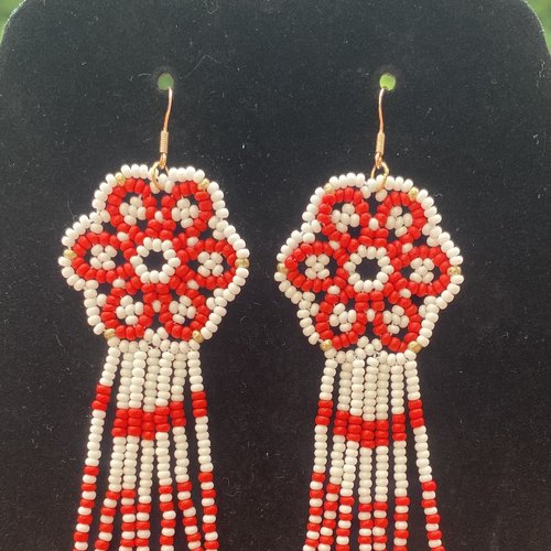 Boucles d'oreilles pendantes "florecitas"