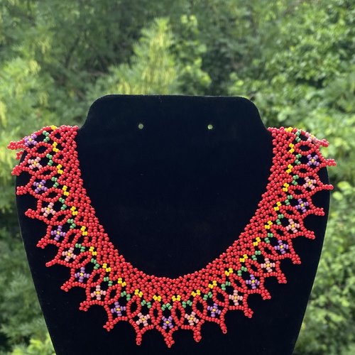 Collier picots et florecitas