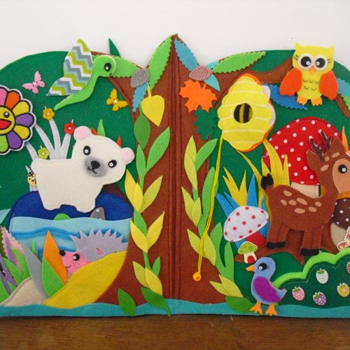Livre éveil enfant "la forêt"