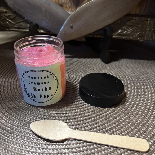 Fondant crémeux parfum barbe à papa