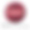 Cabochon fantaisie 25 mm super atsem rouge rose ref 1617 