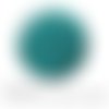 2 cabochons à coller japon motif bleu turquoise ref 1605 -  en verre 14 mm - 
