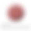 Cabochon fantaisie 25 mm japon motif géométrique rouge ref 1580 