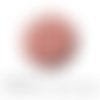 Cabochon fantaisie 25 mm japon motif géométrique rouge ref 1578 