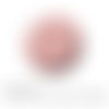 Cabochon fantaisie 25 mm japon motif géométrique rouge ref 1576 