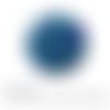 Cabochon fantaisie 25 mm spirale géométrique bleu ref 1524 