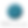Cabochon fantaisie 25 mm motifs géométrique japon bleu canard ref 1556 