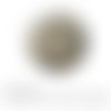 Cabochon fantaisie 25 mm orient azuleros faience beige vert 1516 