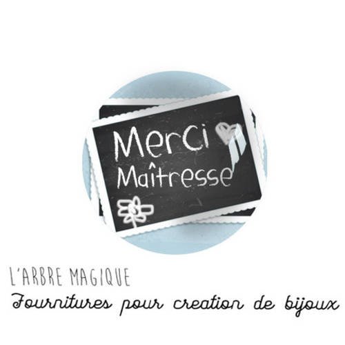 2 cabochons à coller maîtresse love amour cœur message  en verre 14 mm - n949