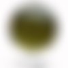 2 cabochons à coller pois jaune vert en verre 14 mm m64