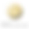 Cabochon fantaisie 25 mm arabesque marron beige ref 1136 