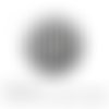 Cabochon fantaisie 25 mm rayures  noire et blanc ref 1455 
