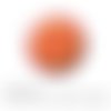 Cabochon fantaisie 25 mm cercles infinis tons orange rouge ref 1401 