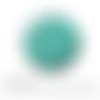 Cabochon fantaisie 25 mm petit pois mutlicouleur fond turquoise ref 1409 