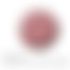 Cabochon fantaisie 25 mm petit pois rouge bleu geometrique ref 894 