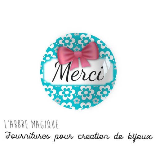 2 cabochons à coller merci love amour cœur message  en verre 16 mm - n998