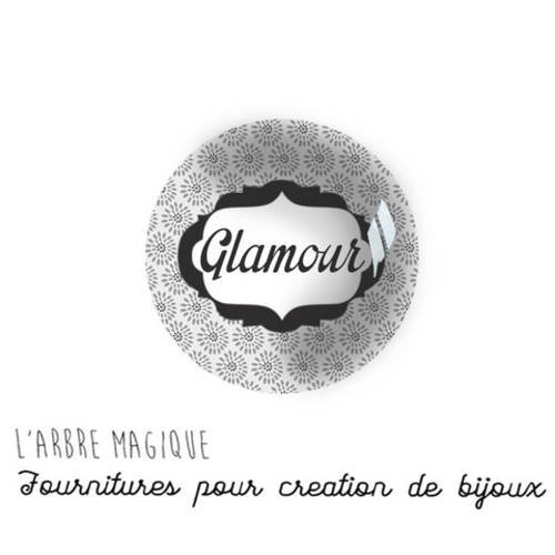 2 cabochons à coller love amour cœur message  en verre 16 mm - n643