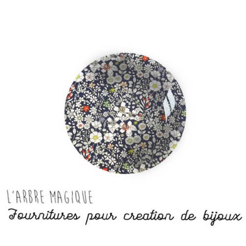 2 cabochons à coller fleurs en verre 20 mm n632