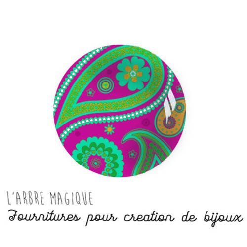 2 cabochons à coller fleurs en verre 20 mm n841