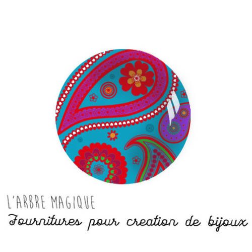 2 cabochons à coller fleurs en verre 20 mm n839
