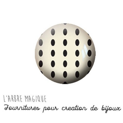 2 cabochons à coller géométrique verre 20 mm m1166