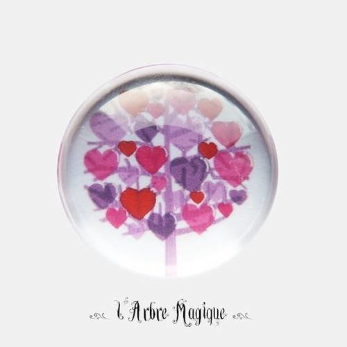 Resine epoxy 25 mm cabochon à coller love amour cœur message   25 mm - n148