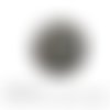 Cabochon à coller thème géométrique noir blanc verre 25 mm - ref 1172 