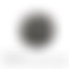 Cabochon à coller thème géométrique noir blanc verre 25 mm - ref 1170 