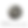 Cabochon à coller thème géométrique zèbre noir blanc verre 25 mm - ref 1169 
