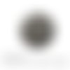 Cabochon à coller thème géométrique trait noir blanc verre 25 mm - ref 1168 