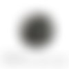 Cabochon à coller thème géometrique courbes noir blanc verre 25 mm - ref 1167 