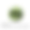 Cabochon à coller thème noeud papillon fond vert - ref 1108 en verre 