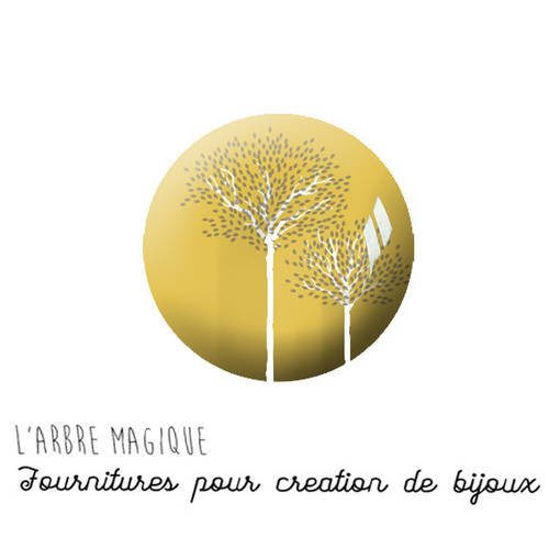 Automne feuille arbre marron orange beige jaune cabochons fantaisie en verre 