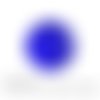 Cabochon à coller thème bleu marine à pois blanc - ref 973 en verre 