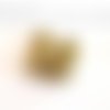 Perle métal doré ronde large trou 3 mm dimension 6 mm trou 3 mm x 1 