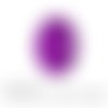Petit pois violet cabochon à coller 18x25 mm en verre 