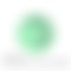 Vert tendre à pois blanc 2 cabochons fantaisie en verre ref1-18 mm thème divers note clé de sol 