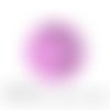 Cabochon à coller thème rose parme à pois blanc - ref 982 en verre 