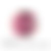 Cabochon à coller thème super maîtresse rose fushia marron en verre 25 mm - ref 809 