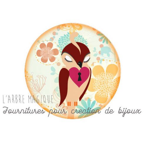 Cabochon fantaisie 25 mm *réalisation artisanale" ref 397 