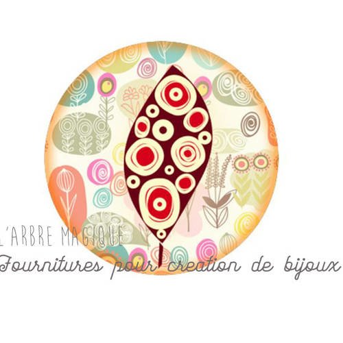 Cabochon fantaisie 25 mm *réalisation artisanale" ref 396 