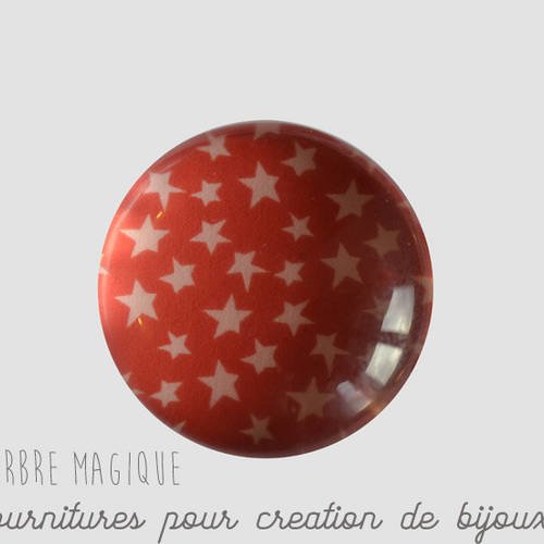 Cabochon fantaisie 25 mm *réalisation artisanale" ref 384 