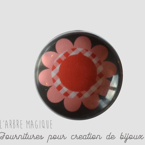 Cabochon fantaisie 25 mm *réalisation artisanale" ref 383 