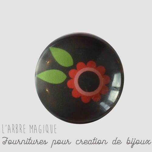 Cabochon fantaisie 25 mm *réalisation artisanale" ref 374 