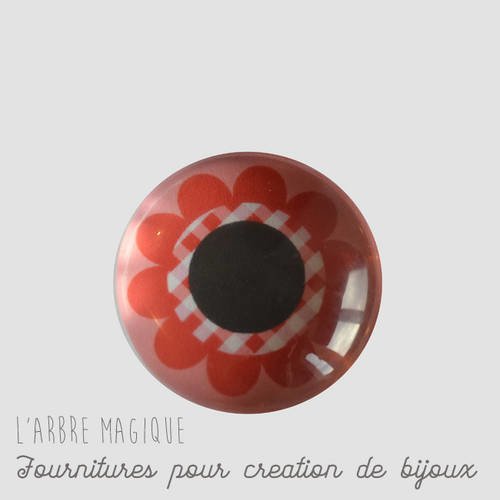 Cabochon fantaisie 25 mm *réalisation artisanale" ref 368 