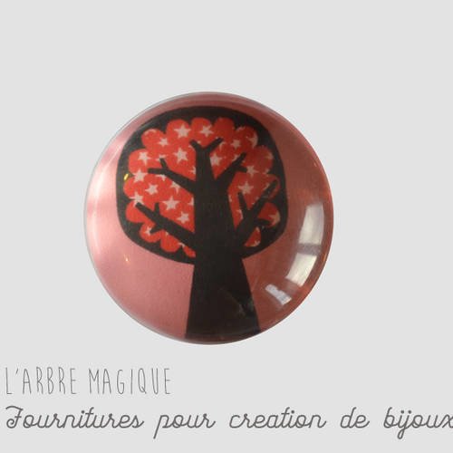 Cabochon fantaisie 25 mm *réalisation artisanale" ref 367 