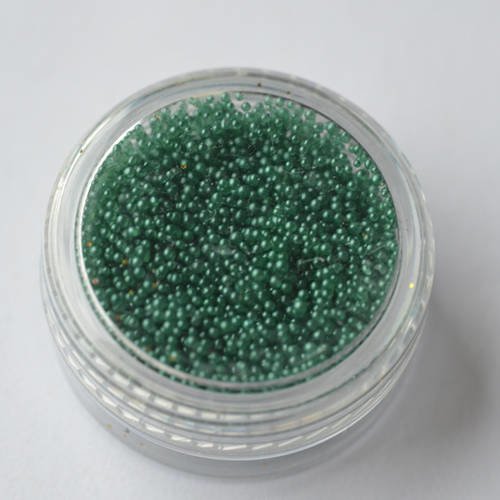 Micro bille couleur vert vendu dans son contenant 8g 